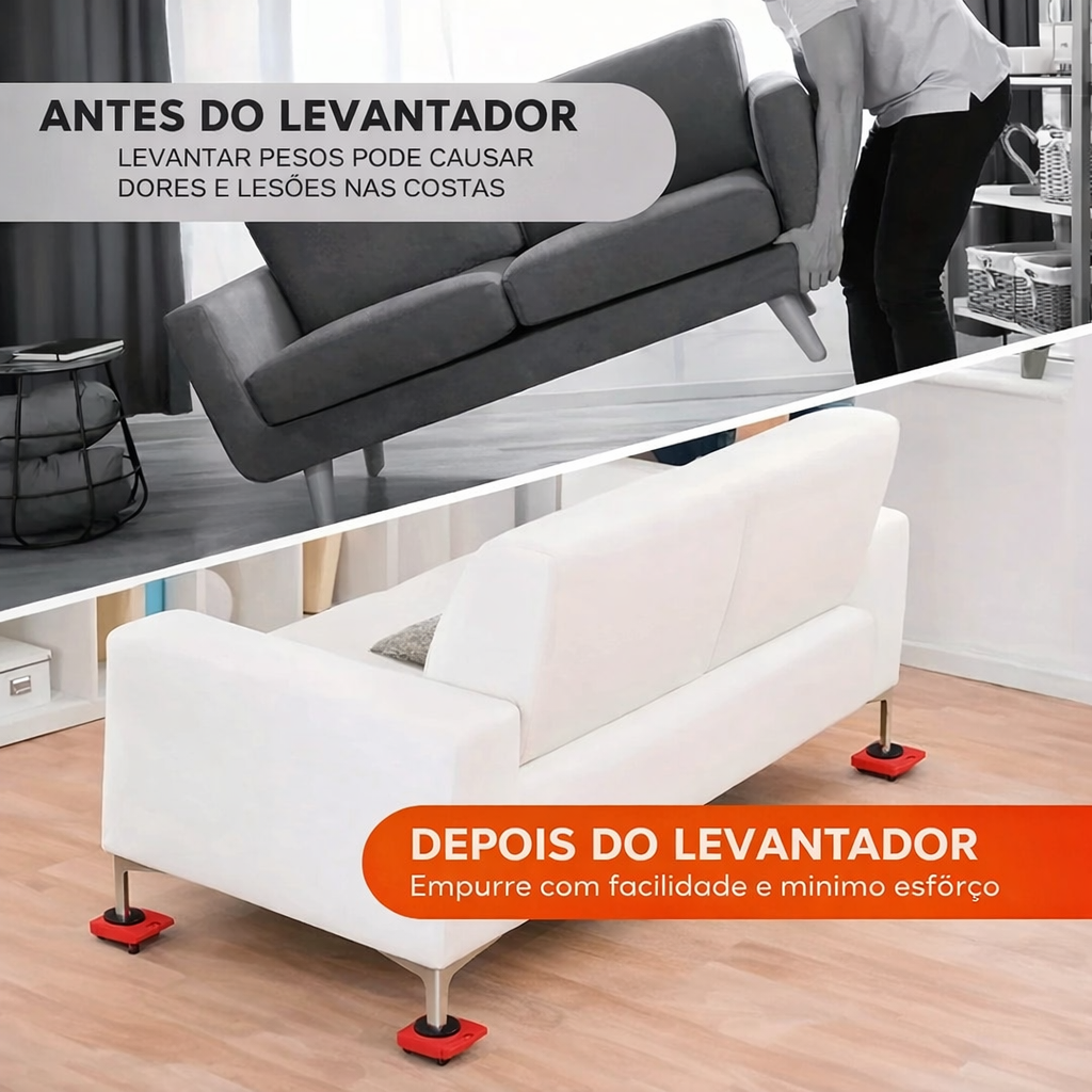 Levantador Profissional de Móveis – Kit 5 Peças