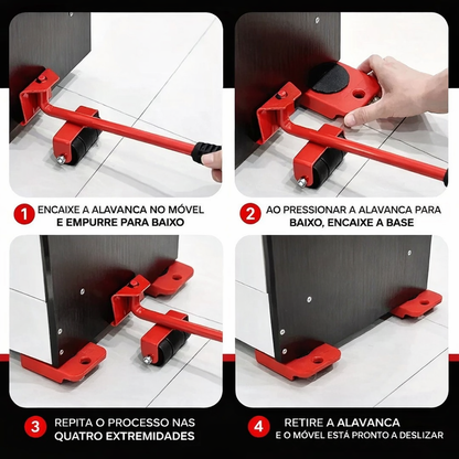 Levantador Profissional de Móveis – Kit 5 Peças