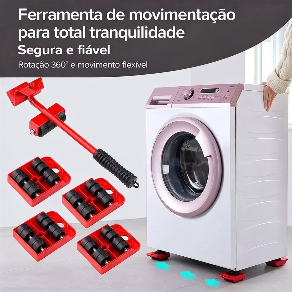 Levantador Profissional de Móveis – Kit 5 Peças